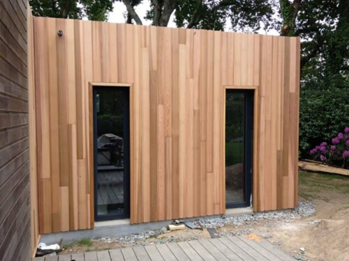 extension ossature et bardage bois guérande 44 OCEAM