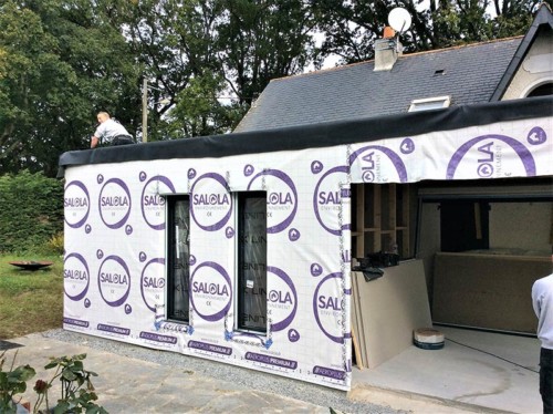 extension ossature et bardage bois Brière 44 OCEAM