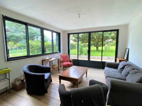 Extension ossature et bardage OCEAM - peinture et revêtement de sol