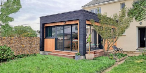 extension ossature et bardage bois La Turballe 44 OCEAM