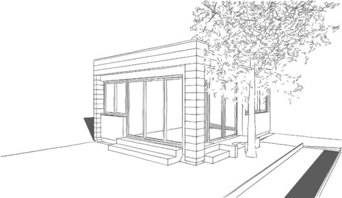 extension ossature et bardage bois La Turballe 44 OCEAM